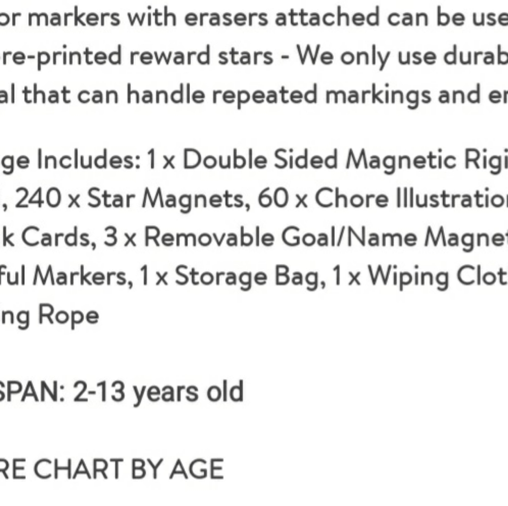 Magnetic Chore Charts for One or Multiple Kids - Picture 4 of 5